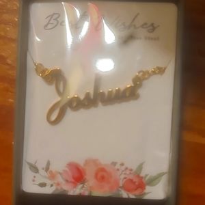 Gold Joshua Necklace. Not sure the length